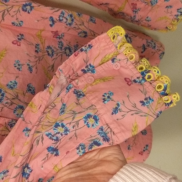 J. Crew Liberty of London poplin ruffle top - Picture 3 of 4